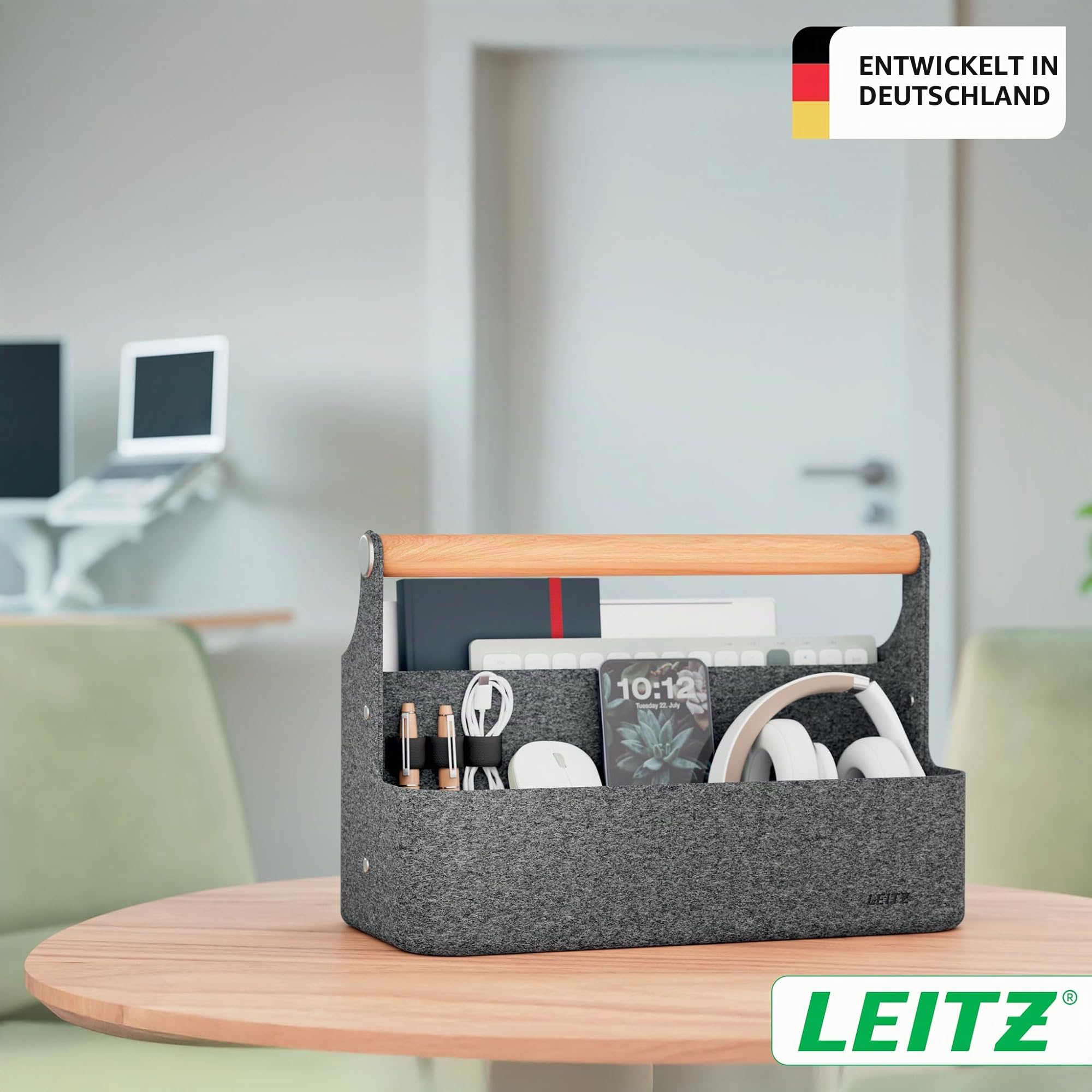 leitz-schreibtisch-organizer-mit-griff-filz-dunkelgrau-38-x-19-x-25-5-cm image 8