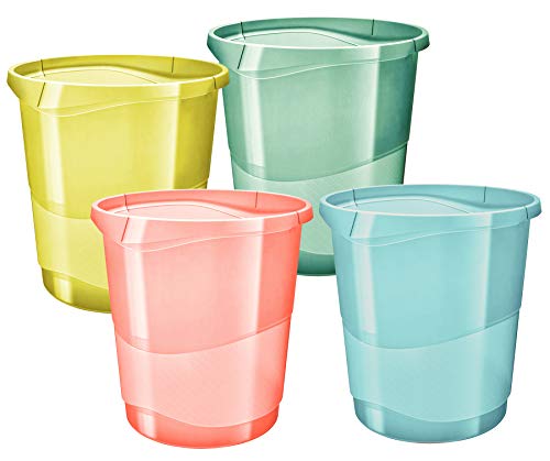 esselte-colour-ice-papierkorb-14-liter-pfirsich-gelb image 7