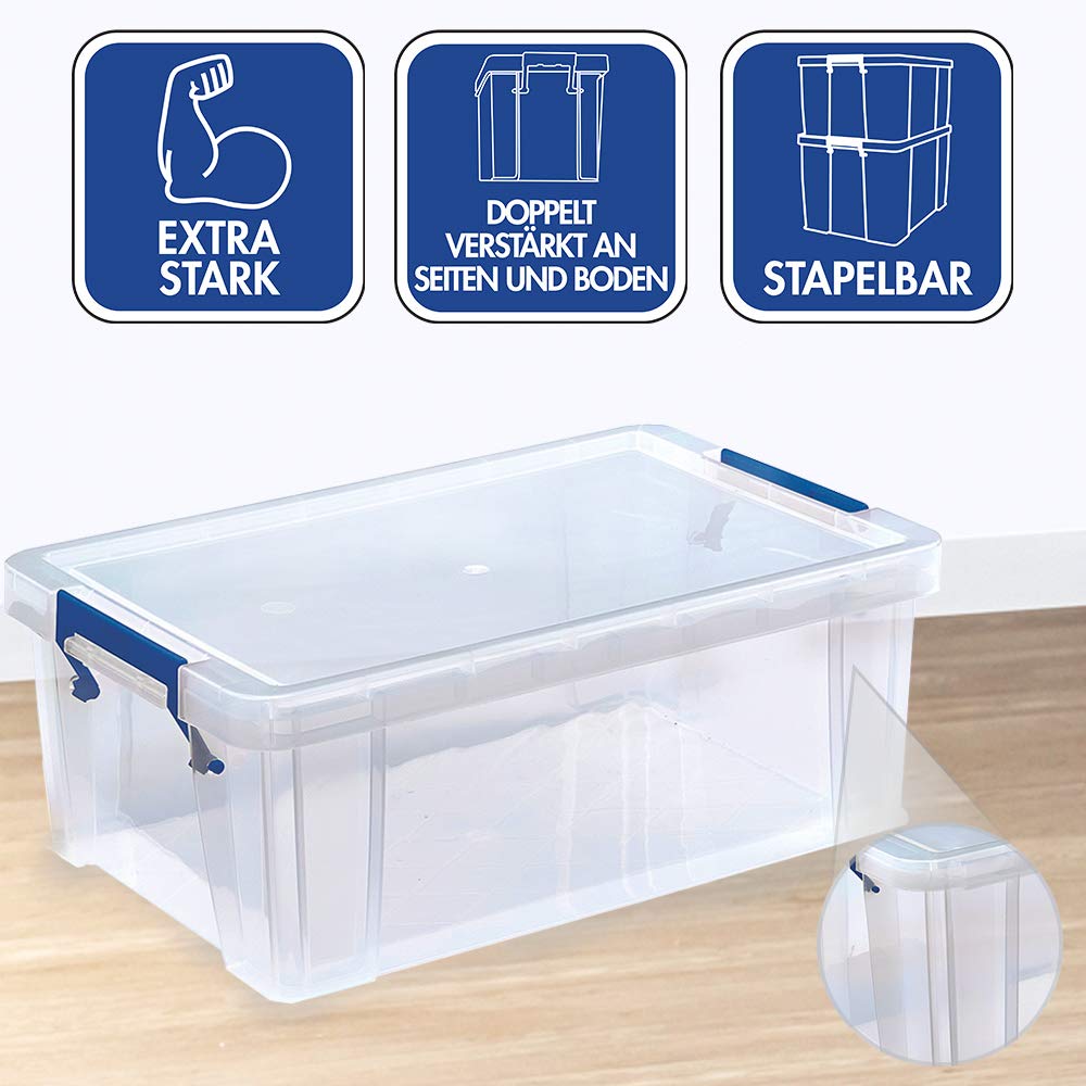 bankers-box-prostore-aufbewahrungsboxen-mit-deckel-set-2x-10-liter-1x-18-5-liter image 3