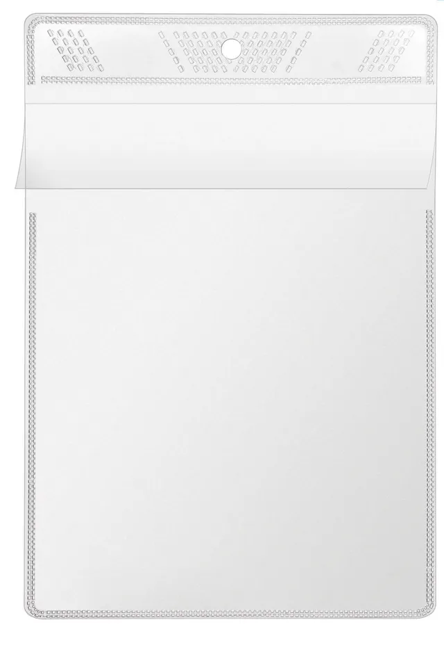 veloflex-sichttasche-din-a6-pp-140-my-glasklar-mit-klappe-10er-packung image 1
