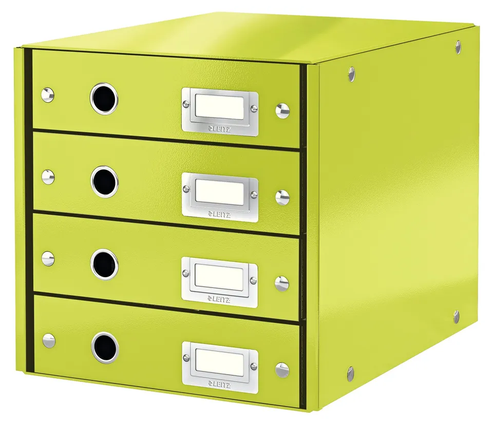 leitz-click-store-schubladenbox-a4-4-schubladen-gr-n image 1