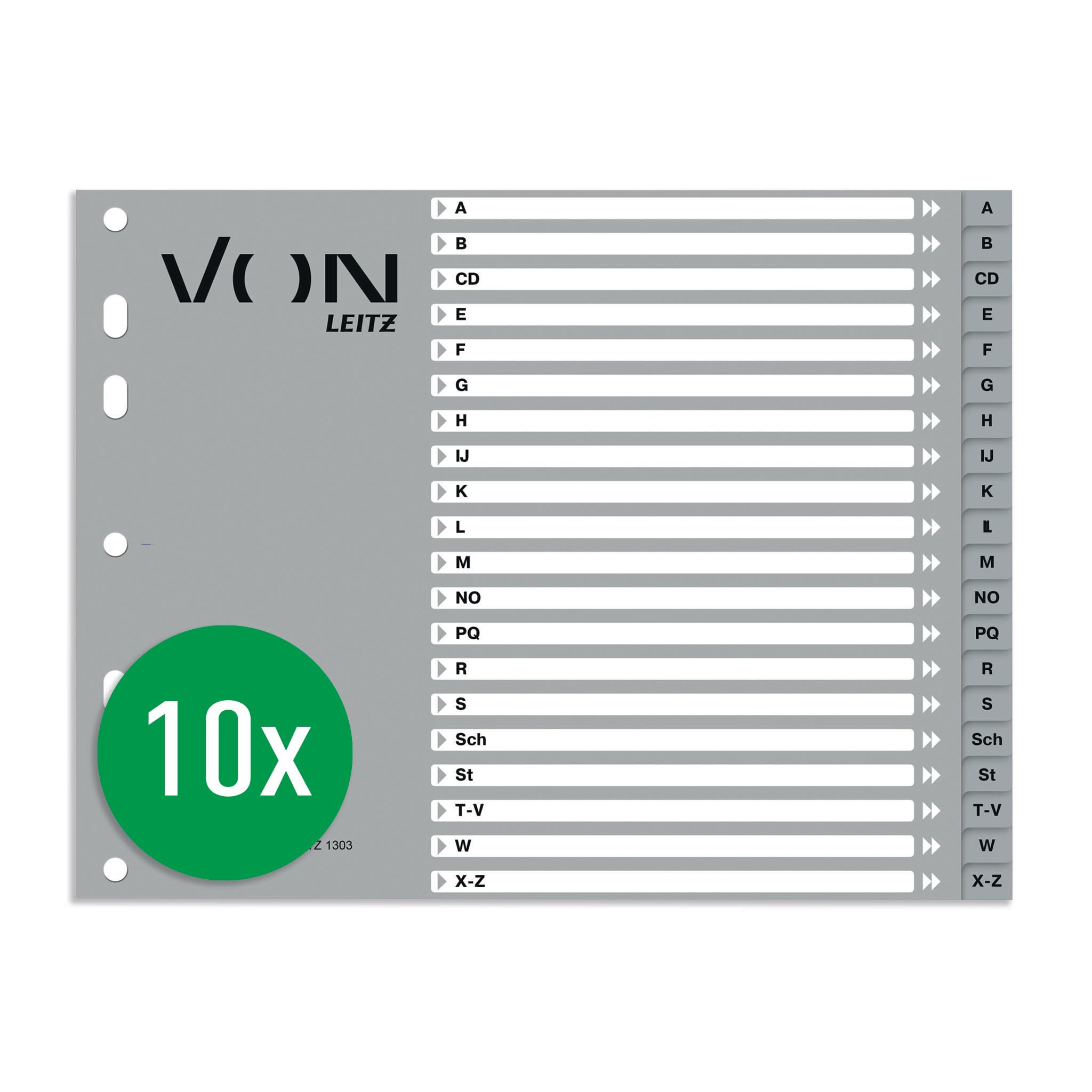 leitz-zahlen-register-a4-1-31-extra-breit-pp-grau-10er-pack-12770085 image 8