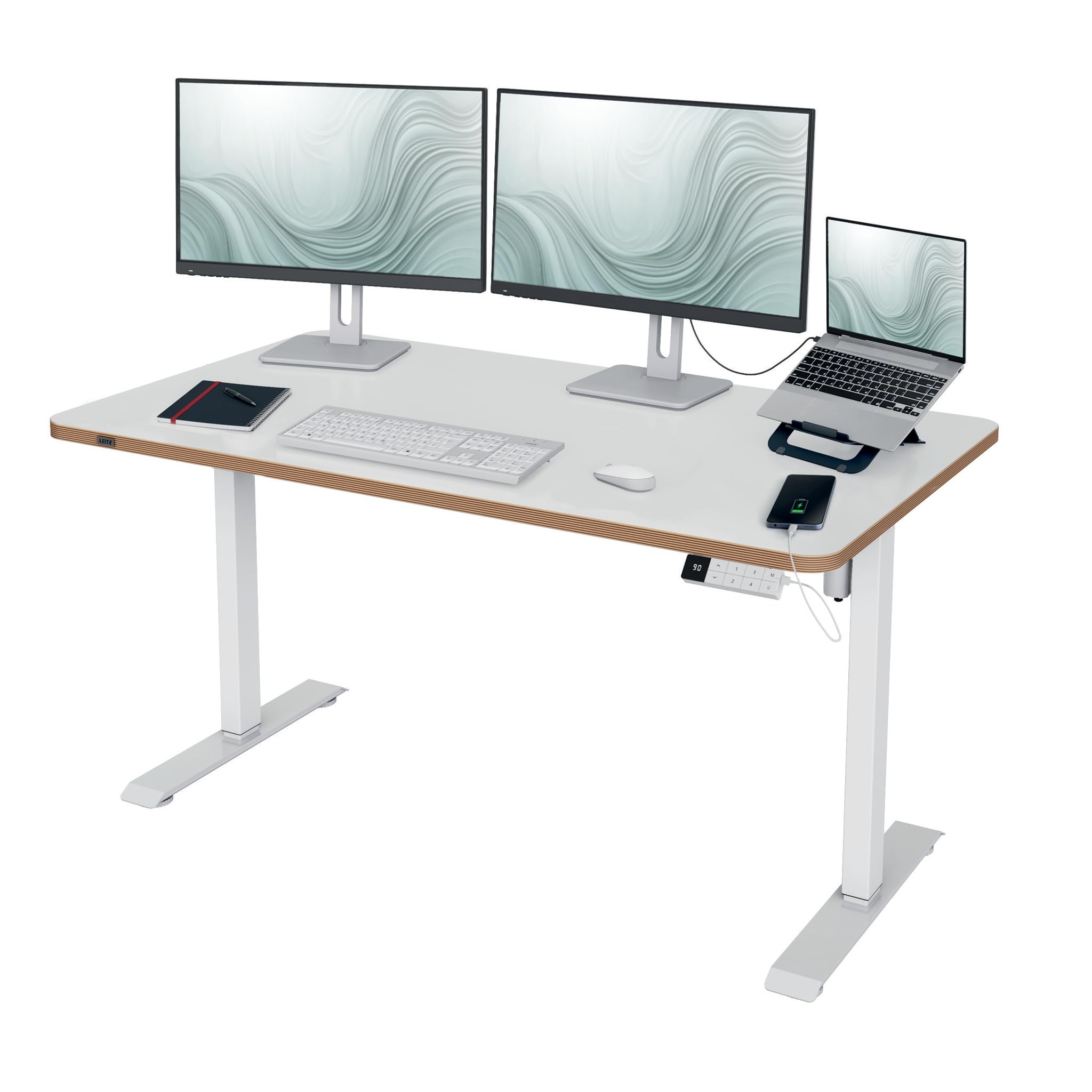 leitz-ergo-elektrischer-stehschreibtisch-140x80cm image 1