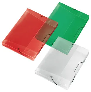 veloflex-sammelbox-crystal-din-a4-pp-30-mm-transparent-rot image 1