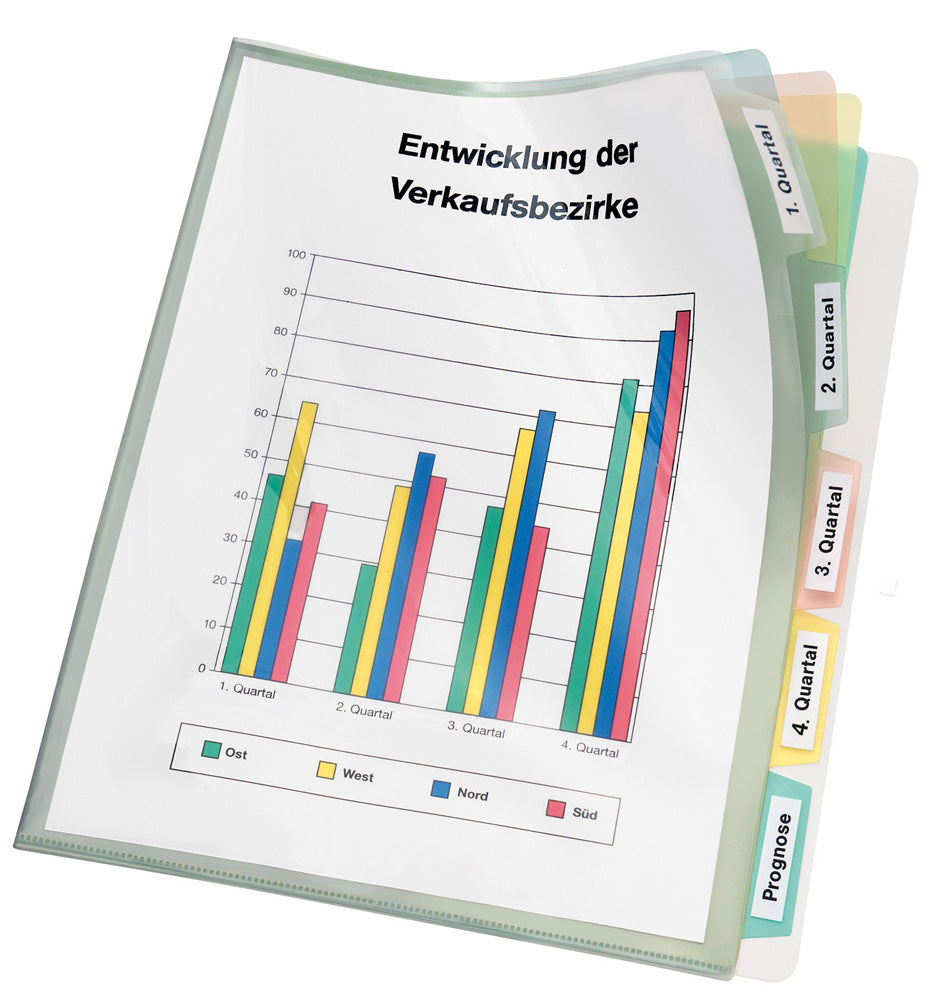 veloflex-registerh-lle-veloform-din-a4-5-taben-farbig-transparent image 1