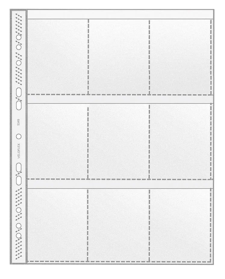 veloflex-sammelh-lle-din-a4-pp-140my-mit-9-taschen-f-r-sammelkarten-glasklar image 1