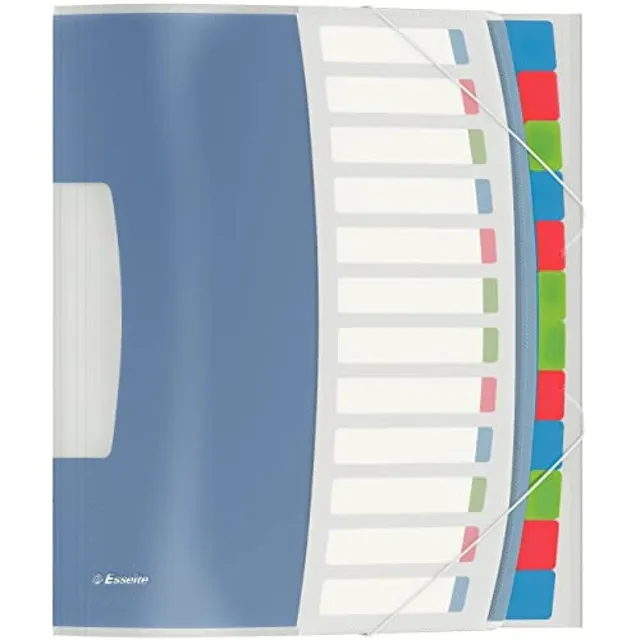 esselte-vivida-ordnungsmappe-a4-pp-12-f-cher-mehrfarbig-624030 image 1