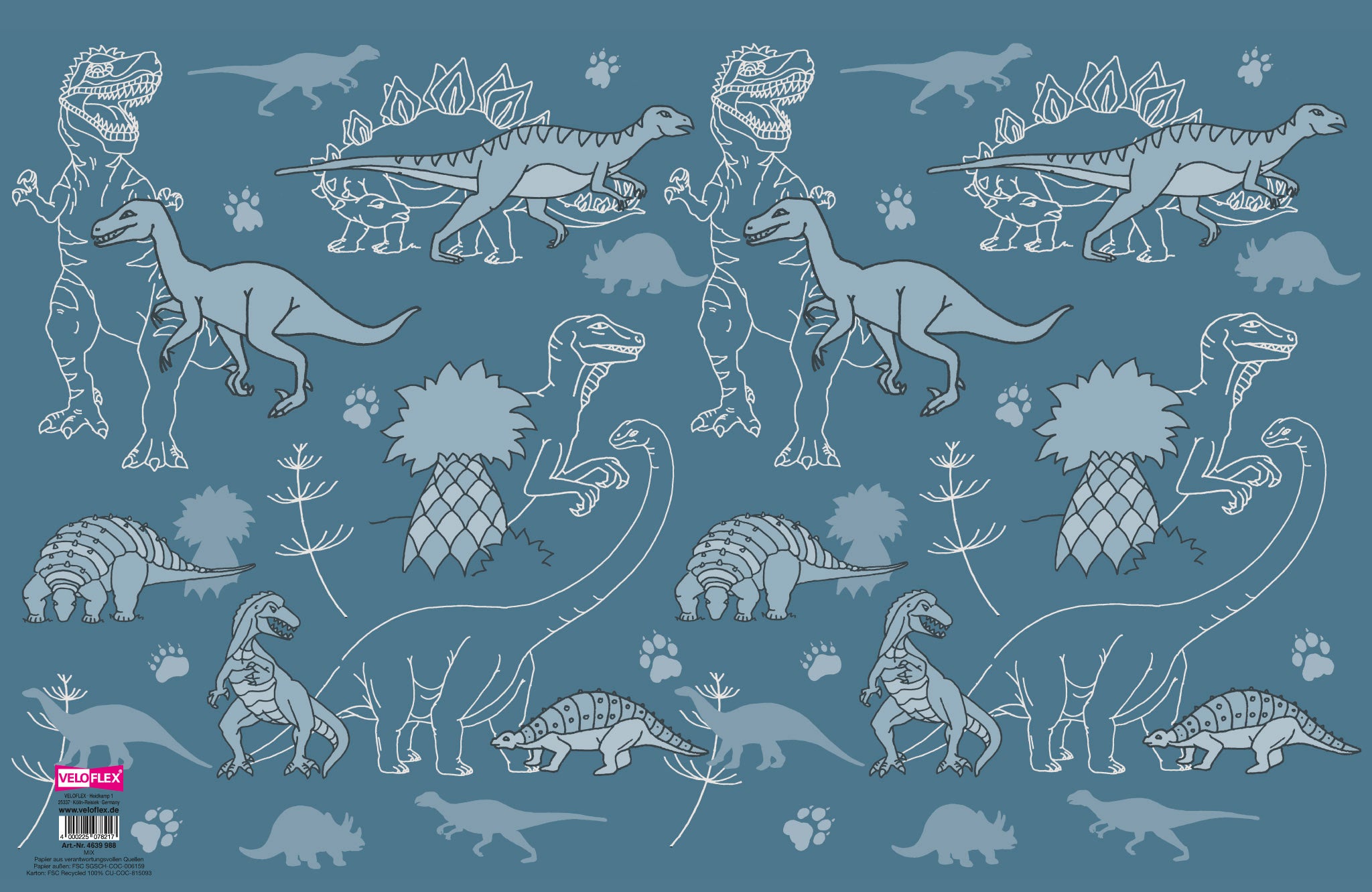 veloflex-dinos-schreibunterlage-39x60-cm-karton image 1
