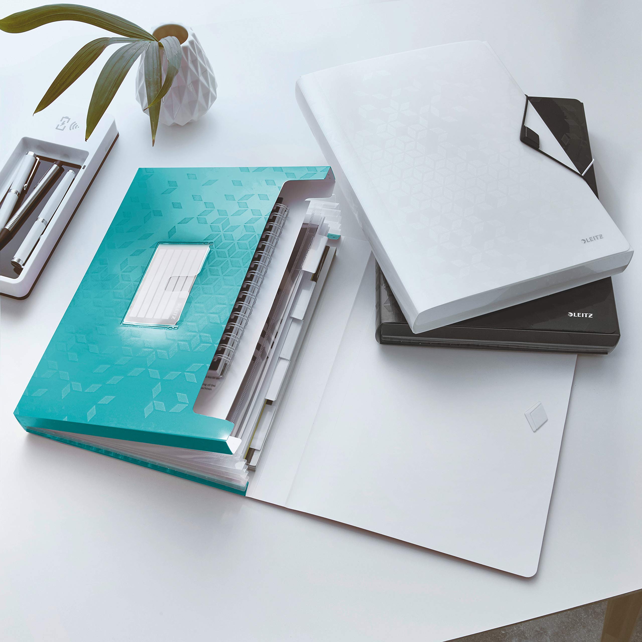 leitz-wow-f-chermappe-a4-6-f-cher-pp-eisblau-45890051 image 2