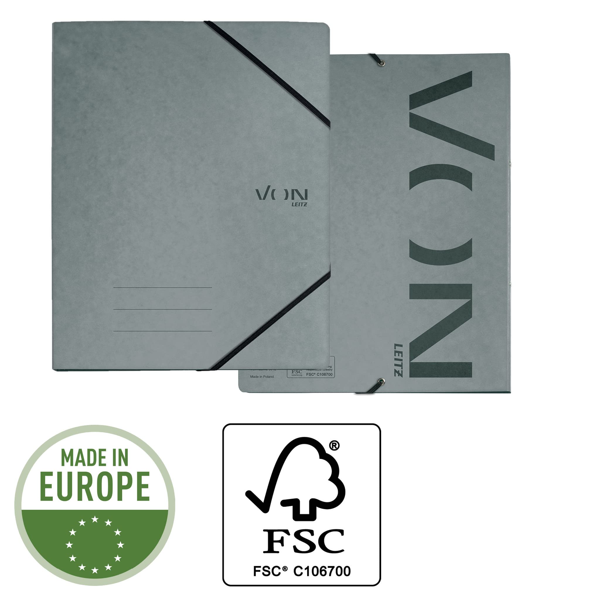 leitz-von-ringbuch-a4-2-ringe-25-mm-grau-5-st-ck-30120085 image 3