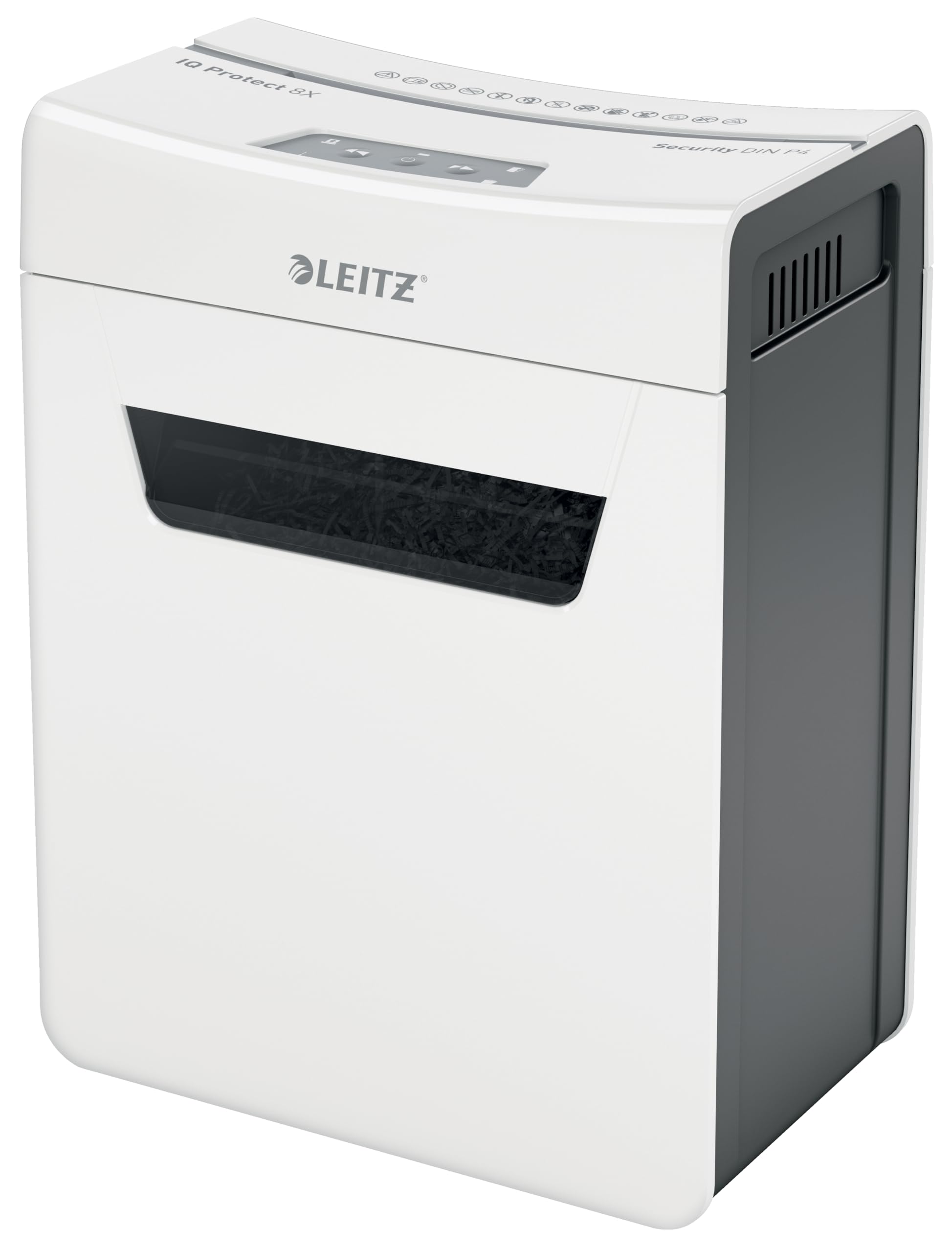 leitz-iq-protect-premium-8x-aktenvernichter-p4-partikelschnitt-wei image 1
