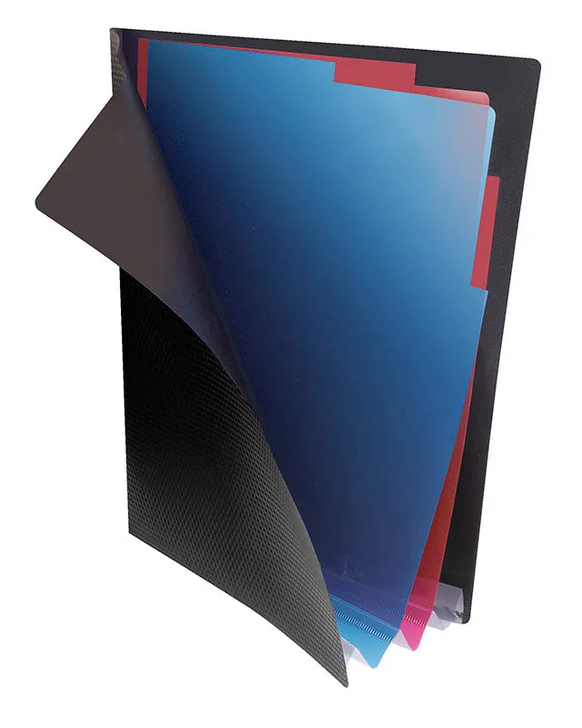 veloflex-diamond-registermappe-din-a4-pp-3-fach-schwarz-mit-gummizug image 1