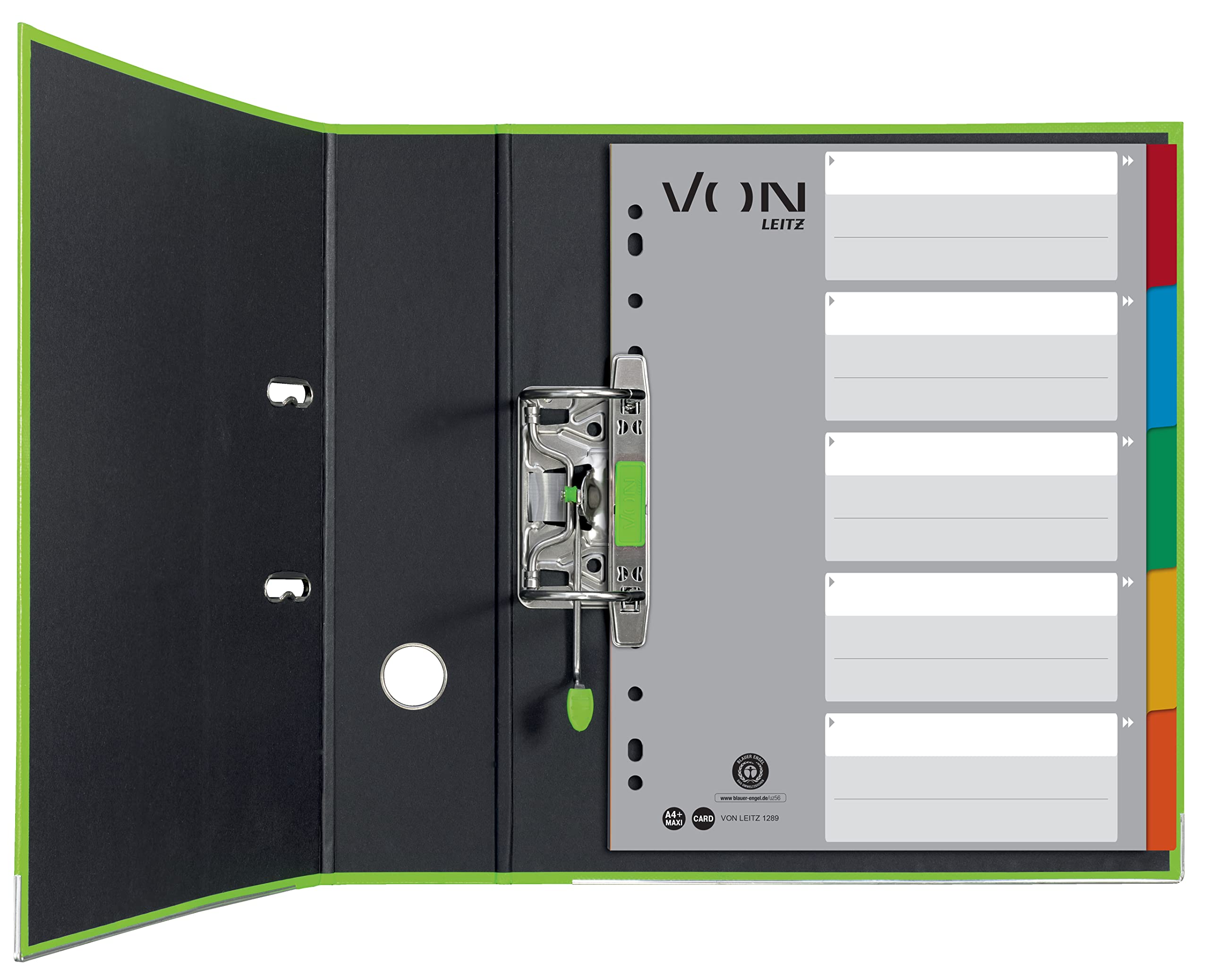 leitz-von-register-a4-5-teilig-maxi-10er-pack-mehrfarbig-12890000 image 4