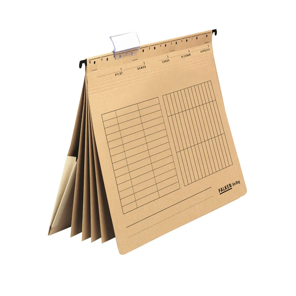 falken-mehrfach-h-ngehefter-recycling-din-a4-kaufm-nnische-heftung-braun image 1