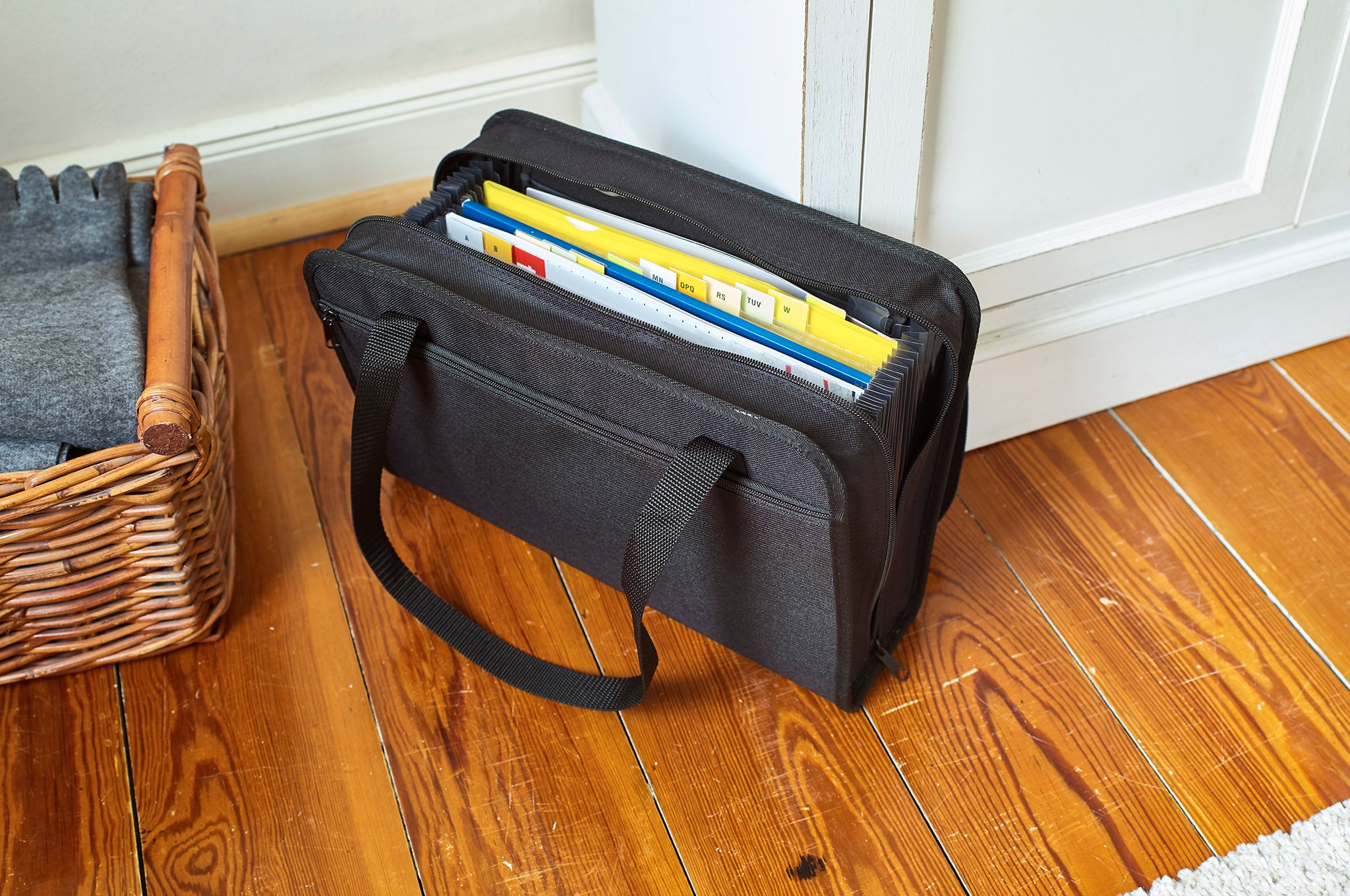 veloflex-f-chertasche-office-din-a4-textil-24-f-cher-schwarz image 3