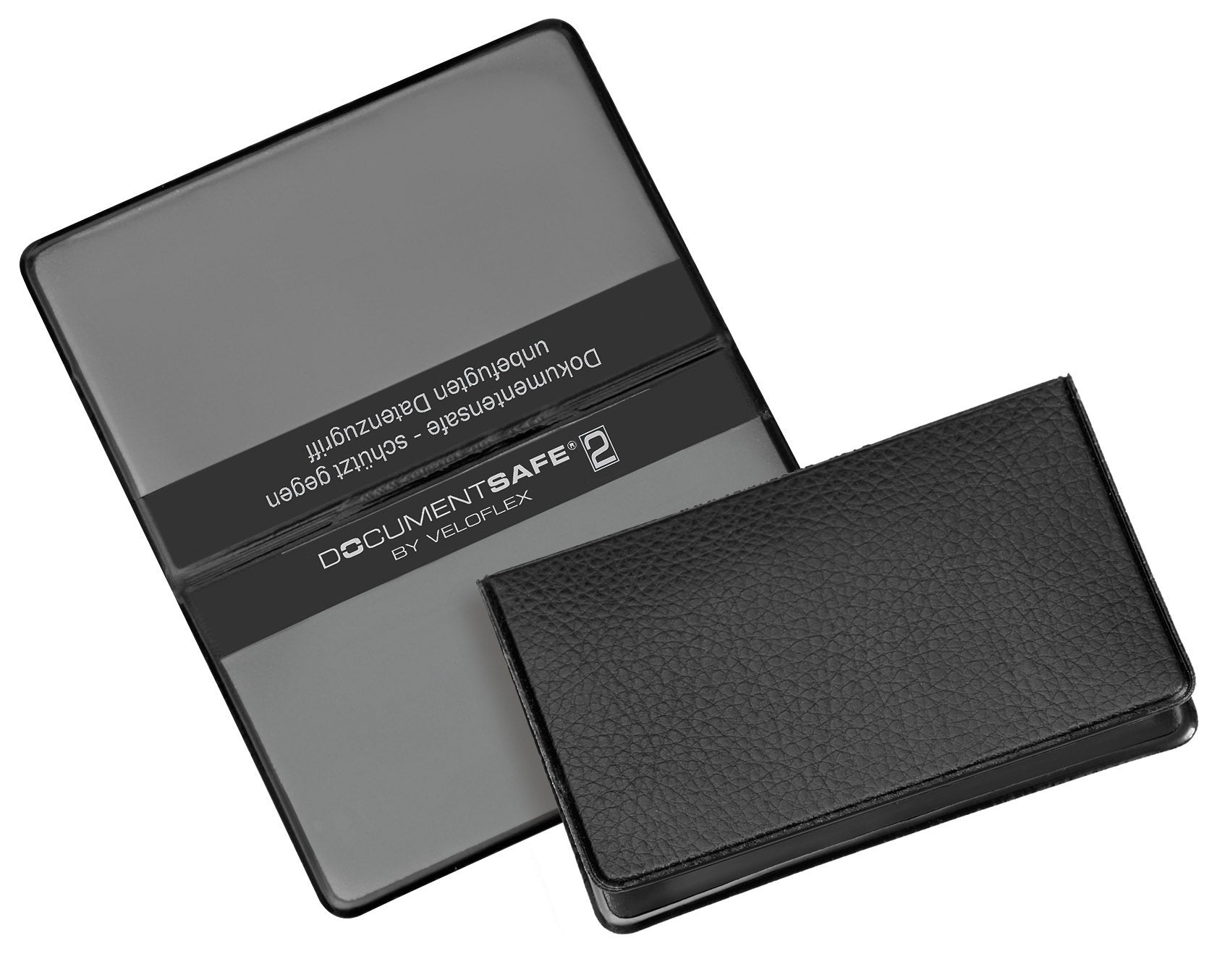 veloflex-document-safe-2-schutzh-lle-rfid-nfc-f-r-2-karten-schwarz image 2