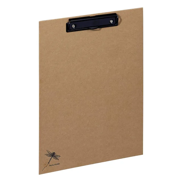 pagna-pur-klemmbrett-a4-natur-kraftpapier-libellen-pr-gung-44009-11 image 1
