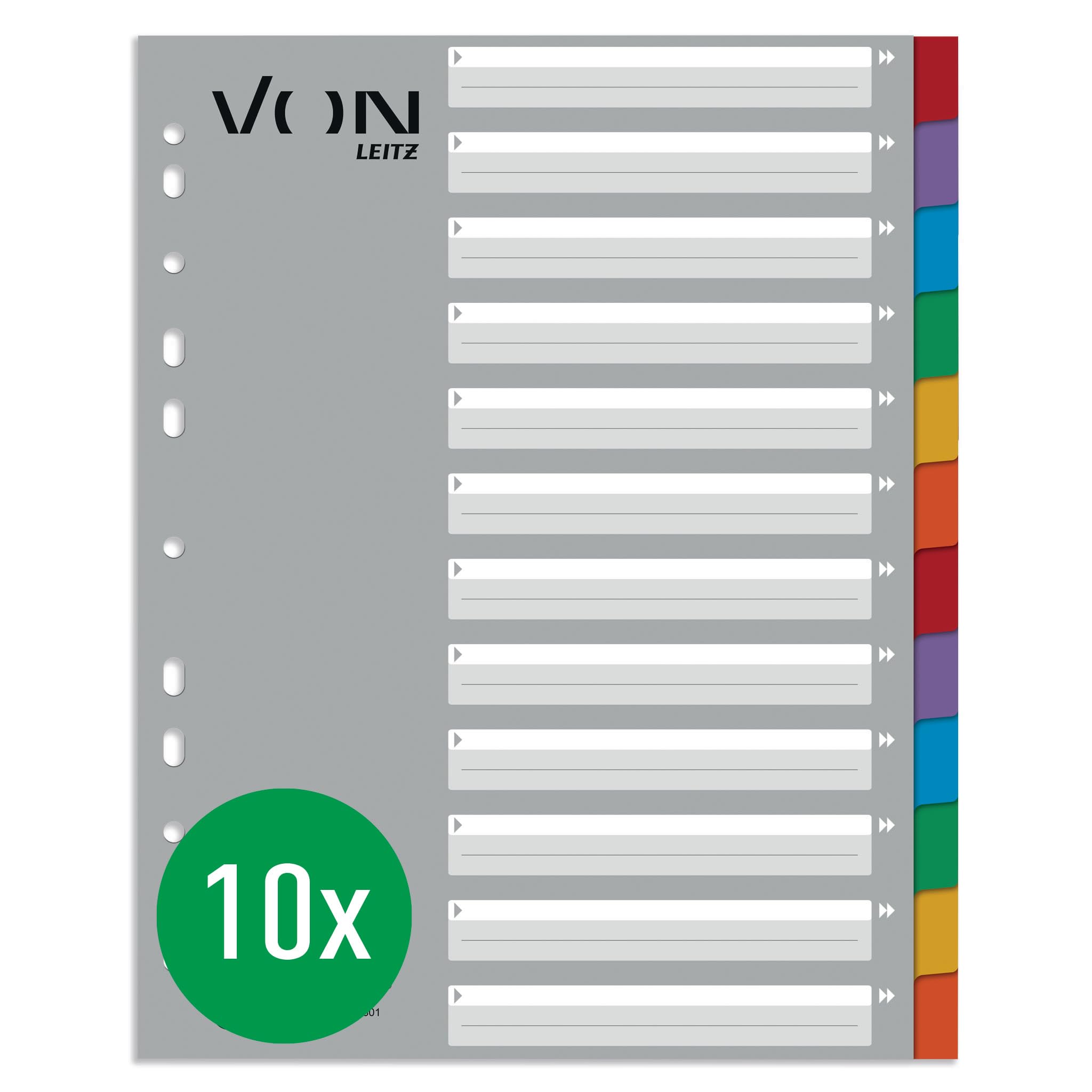 leitz-von-register-a4-5-teilig-maxi-10er-pack-mehrfarbig-12890000 image 7