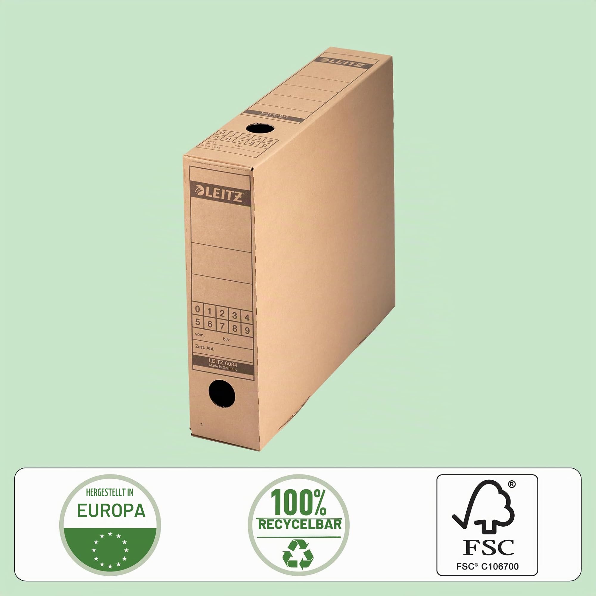 leitz-premium-archiv-schachtel-a4-70-mm-mit-verschlusslasche-10-st-ck-braun image 3