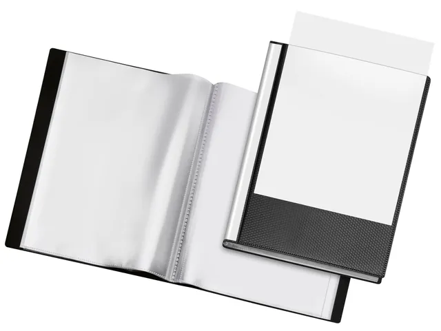 veloflex-diamond-pr-sentations-sichtbuch-din-a4-24-h-llen-48-seiten-schwarz image 1