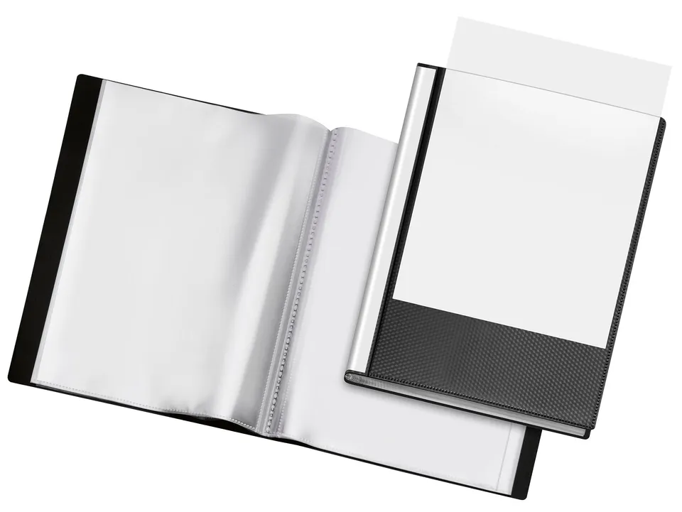 veloflex-diamond-pr-sentations-sichtbuch-din-a4-24-h-llen-48-seiten-schwarz image 1