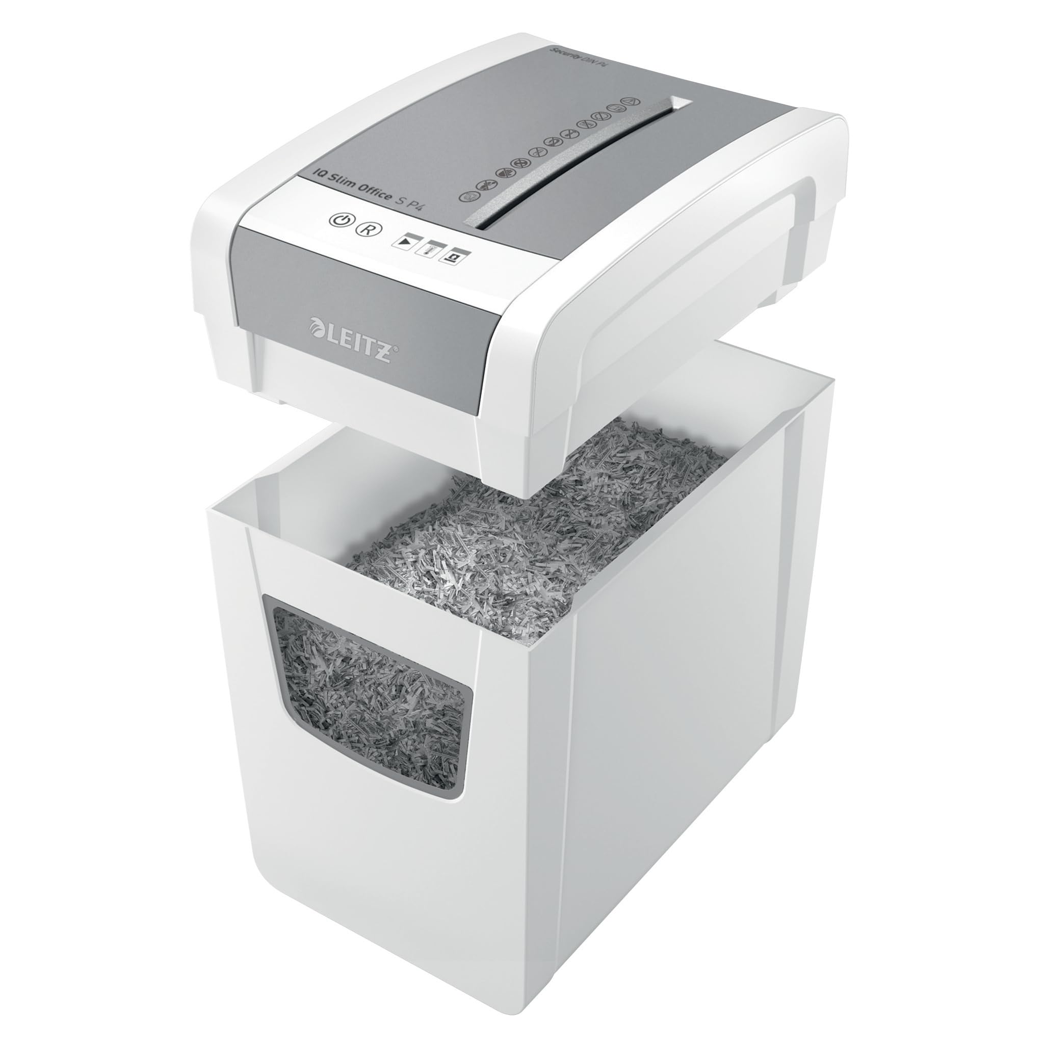 leitz-iq-aktenvernichter-office-s-slim-p4-partikelschnitt-23l-wei-80980000 image 3